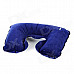 U-Style Air Inflatable Car Neck Pillow Cushion - Deep Blue