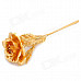 Valentine's Day Gift 24K Gold Foil Rose - Golden