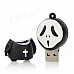 Creative Sorcerer Stylish USB 2.0 Flash Drive - Black + White (8GB)