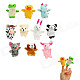 Cute Animals Figure Dolls Finger Puppets Plush Toys (10 PCS)