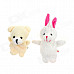 Cute Animals Figure Dolls Finger Puppets Plush Toys (10 PCS)