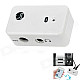 BT-AU01 Wireless Bluetooth V2.0 Stereo Receiver Adapter for Car Home Speaker - White