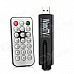 TV0869 Digital DVB-T TV Receiver USB Dongle w/ Remote Control / Antenna - Black