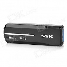 SSK SFD201 USB 3.0 Flash Drive - Black (16GB)