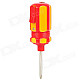 Multifunction Zinc Alloy Butane Gas Screwdriver Lighter - Red + Yellow