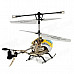 Rechargeable 3.5-CH IR Remote Controlled R/C Helicopter w/ Gyro - Yellow + Blue + White