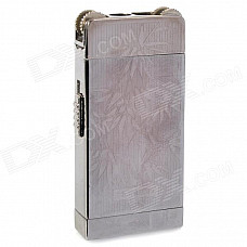 BCZ369-1 Stainless Steel Windproof Dual-Flame Gas Lighter - Silver