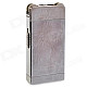 BCZ369-1 Stainless Steel Windproof Dual-Flame Gas Lighter - Silver