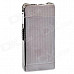 BCZ369-1 Stainless Steel Windproof Dual-Flame Gas Lighter - Silver