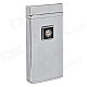 Carved Chrome Touch Sensor Windproof Butane Gas Lighter - Silver (1 x LR44)