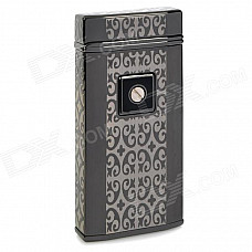 Elegant Touch Sensor Windproof Butane Gas Lighter - Silver + Grey (1 x LR44)