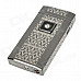 Elegant Touch Sensor Windproof Butane Gas Lighter - Silver + Grey (1 x LR44)