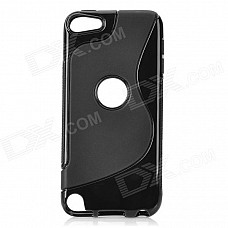 Protective TPU Soft Back Case Cover for Ipod Touch 5 - Black