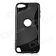 Protective TPU Soft Back Case Cover for Ipod Touch 5 - Black