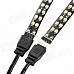 Sencart Waterproof 4.32W 360lm 72-SMD 3528 LED White Light Car Clearance Lamp Strip (2 PCS / 12V)