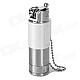 RAYTHOR 001 Zinc Alloy Butane Gas Lighter w/ Key Chain - White + Silver