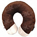 Cute Monkey Style U type Neck Pillow - Brown + White