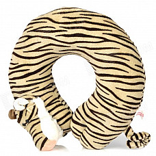 Cute Tiger Style U type Neck Pillow - Grey + Brown