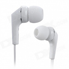 AWEI Q7I Flat In-Ear Earphone w/ Microphone / Clip - White (3.5mm Plug / 120cm)