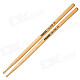 Genuine DRUM STICKS 5A Instrument Wooden Jazz Drum Sticks - Off-White (Pair)