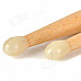 Genuine DRUM STICKS 5A Instrument Wooden Jazz Drum Sticks - Off-White (Pair)