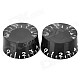 Plastic Speed Control Knobs for LP Electric Guitar / Bass - Black (2 PCS)