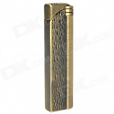 Stainless Steel Windproof Butane Jet Lighter - Bronze