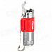 RAYTHOR 001 Zinc Alloy Butane Gas Lighter w/ Key Chain - Red + Silver