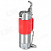 RAYTHOR 001 Zinc Alloy Butane Gas Lighter w/ Key Chain - Red + Silver