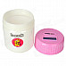 Creative 1.6" LCD Digital Coin Counting Bank - Pink + White