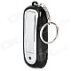 Creative USB Rechargeable Plastic Electronic Lighter w/ 3-LED / Keychain - Black