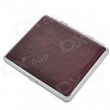 Exquisite PU Leather Cigarette Case - Brown