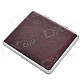 Exquisite PU Leather Cigarette Case - Brown