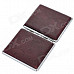 Exquisite PU Leather Cigarette Case - Brown