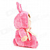 Cute Rabbit Girl Style Plush Doll Toy - Pink