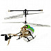 Rechargeable 3.5-CH IR Remote Controlled R/C Helicopter w/ Gyro - Green + White + Black + Silver