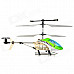 Rechargeable 3.5-CH IR Remote Controlled R/C Helicopter w/ Gyro - Green + White + Black + Silver