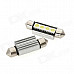 CANBUS Festoon 39mm 1.8W 60lm 4-SMD 5050 LED White Light Car Dome Lamp w/ Heat Sink (12V / 2PCS)