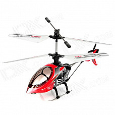 Rechargeable 4-CH IR Remote Controlled R/C Helicopter w/ Gyro - Red + Black + Silver