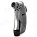 Dolphin Shaped Stainless Steel + Plastic Windproof Butane Gas Lighter - Silver + Grey