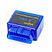 ELM327 Mini Bluetooth V1.5 OBD2 Auto Car Diagnostic Scanner Adapter Tool - Blue (DC 12V)