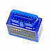 ELM327 Mini Bluetooth V1.5 OBD2 Auto Car Diagnostic Scanner Adapter Tool - Blue (DC 12V)