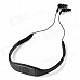 Sport Waterproof Rechargeable In-Ear Headphone MP3 Player w/ FM Radio - Black (4GB)