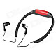 Sport Waterproof Rechargeable In-Ear Headphone MP3 Player w/ FM Radio - Red + Black (4GB)