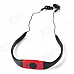 Sport Waterproof Rechargeable In-Ear Headphone MP3 Player w/ FM Radio - Red + Black (4GB)