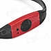 Sport Waterproof Rechargeable In-Ear Headphone MP3 Player w/ FM Radio - Red + Black (4GB)