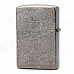 EARTH Four Seasons Pattern Windproof Zinc Alloy Kerosene Oil Lighter - Silver