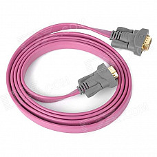 VGA 3+4 Male to Male High Frequency Flat Cable - Random Color (180cm)