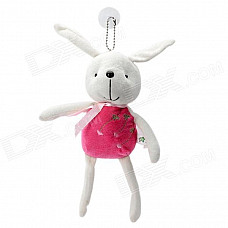 Babytalk CT017 Cute Plush Rabbit Bunny Doll Toy - Deep Pink + White
