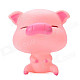 Cute Cartoon Pig Figure Doll Toy w/ Suction Cup - Pink